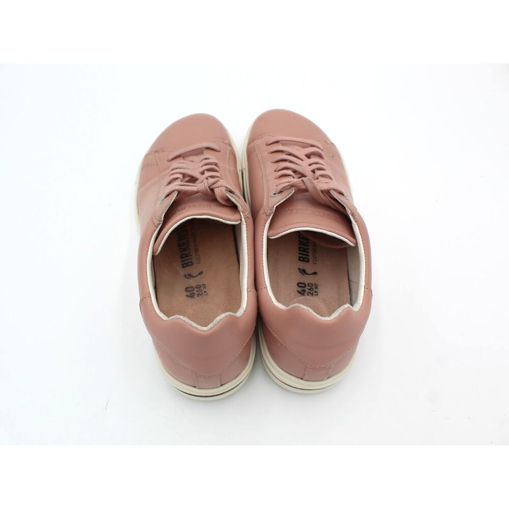 Birkenstock Bend Low Sneaker 40 Womens 9 Pink Leather Lace Up Comfort Minimalist - Picture 5 of 10